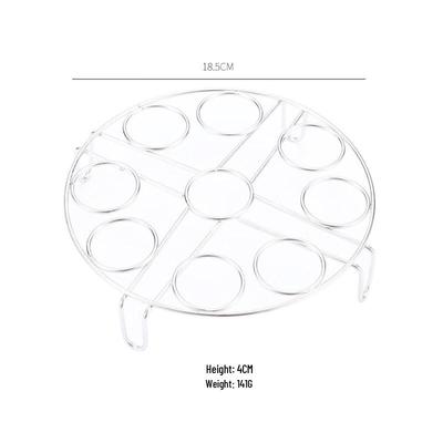 304 Stainless Steel 9-Hole Steamer Rack Set (2-Pack)