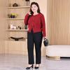 Pantaloni casual aderenti a vita alta caldi e caldi in cashmere per autunno e inverno da donna taglie forti
