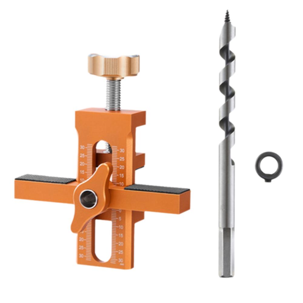 NEW Cabinet Door Mounting Jig Quick Positioning Hole Tool Opening Device Alloy Cabinet Aluminum Auxiliary Adjustable Fixing E7M2