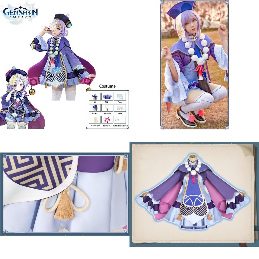 Halloween Genshin Impact Qiqi Cosplay Costume Accessories