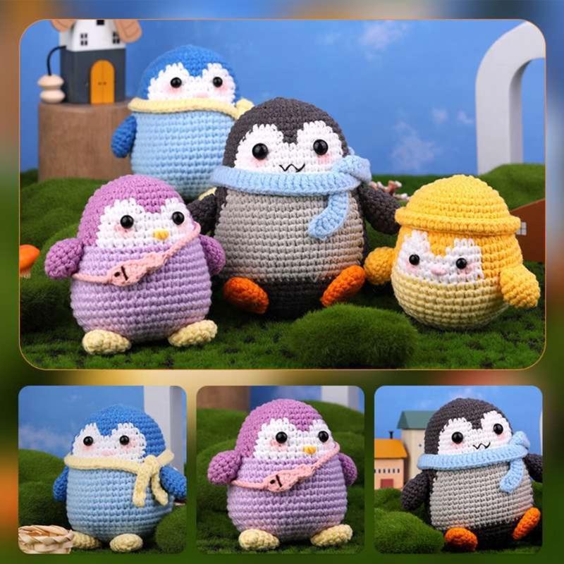 Kit per Lavorare a Maglia Kit per Uncinetto per Principianti per Adulti Bambini Kit per Uncinetto per Principianti, Kit Animali all'Uncinetto per Creare Animali Carini