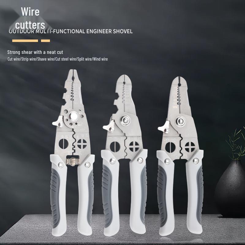 Multi-functional Electrician's Wire Stripper & Pliers with Crimping, Peeling, Twisting, Cutting & Scissors Functions
