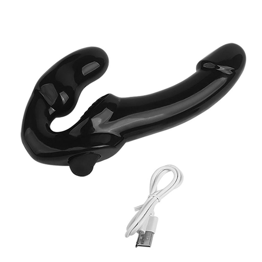 Dual-Head String Vibrator G-spot Clitoral Stimulator Anal Butt Plug Massager 