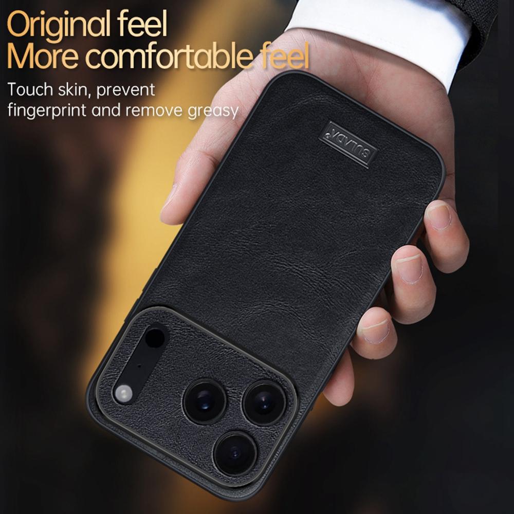 SULADA For iPhone 17 Pro Case PU Leather+TPU+PC Back Phone Cover