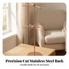 Tangletangle-Resistant Rotating Jewelry Organizer Rose Gold Display