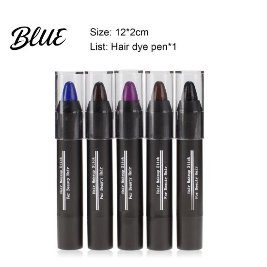 Waterproof 3.5g Hair Dye Pen High Saturation Quick Portable Touch Up Chalk Makeup