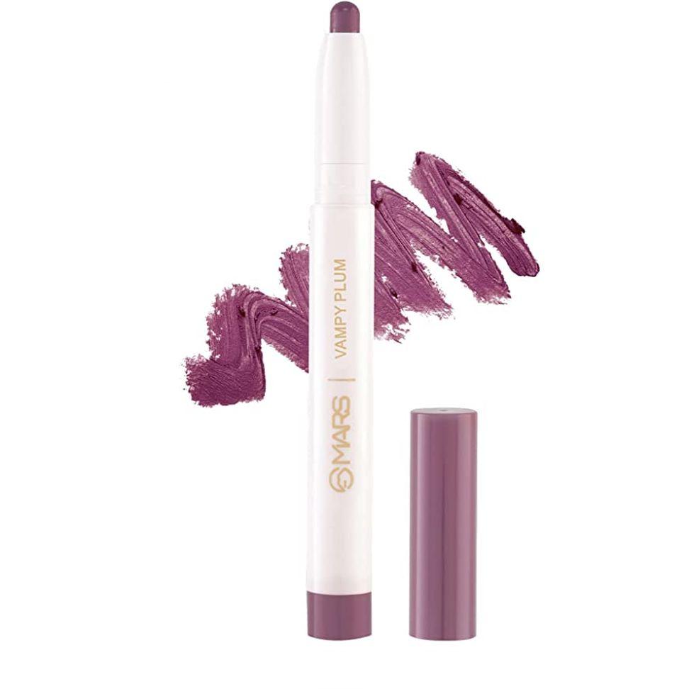 MARS Nepřenosná Dlouhotrvající Poppins Otočná Matná Tužka na Rty (Třešňově červená-02, 1,3 g)