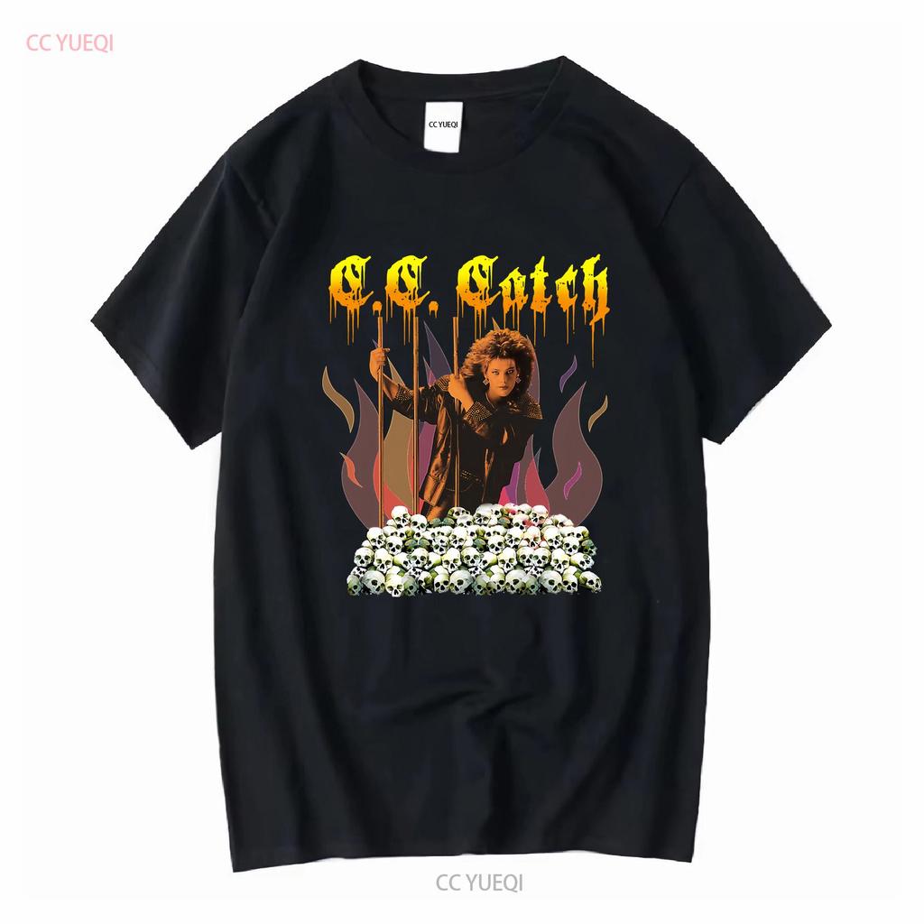New Cc Catch Premium Retro Music American Black T Shirt Size S 5XL Long or Short Sleeves Vintage Washed Unisex Breathable