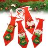 Christmas Tie Bow Santa Claus Holiday Sequin Ties Comfortable Printed Xmas Decor