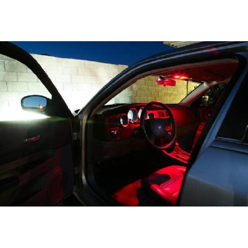 (2) Red 6-SMD LED Bulbs For Car Interior Dome Lights, 1.25" 31mm DE3175 DE3022