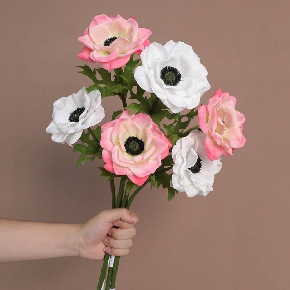 Lifelike Artificial Anemone Handmade Simulation Flowers Fake Flower Plants  Shopping Mall