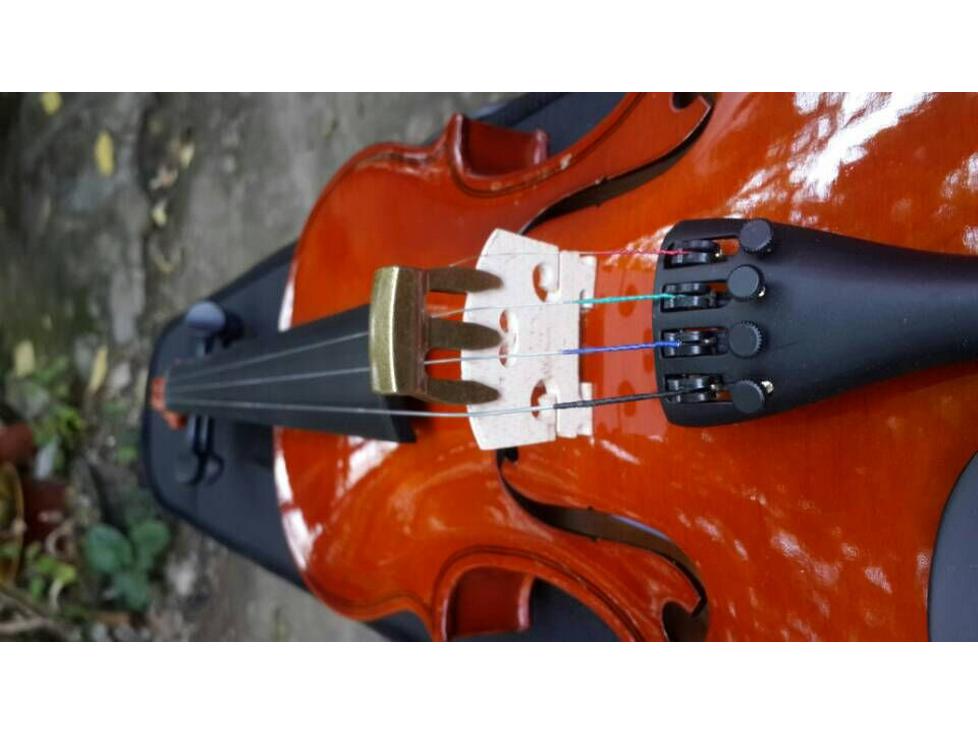 Universal Three-Prong Steel Violin Mute Silencer золотой