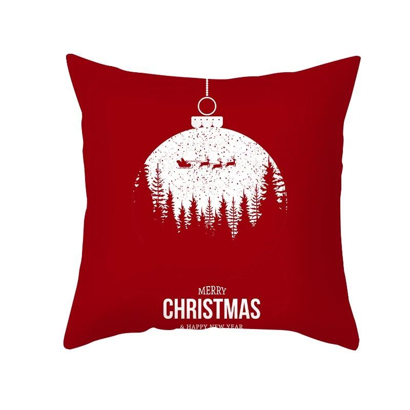 Christmas Themed Pillowcases Car Accessories Office Santa Claus Living Room Sofa Home Pillowcases