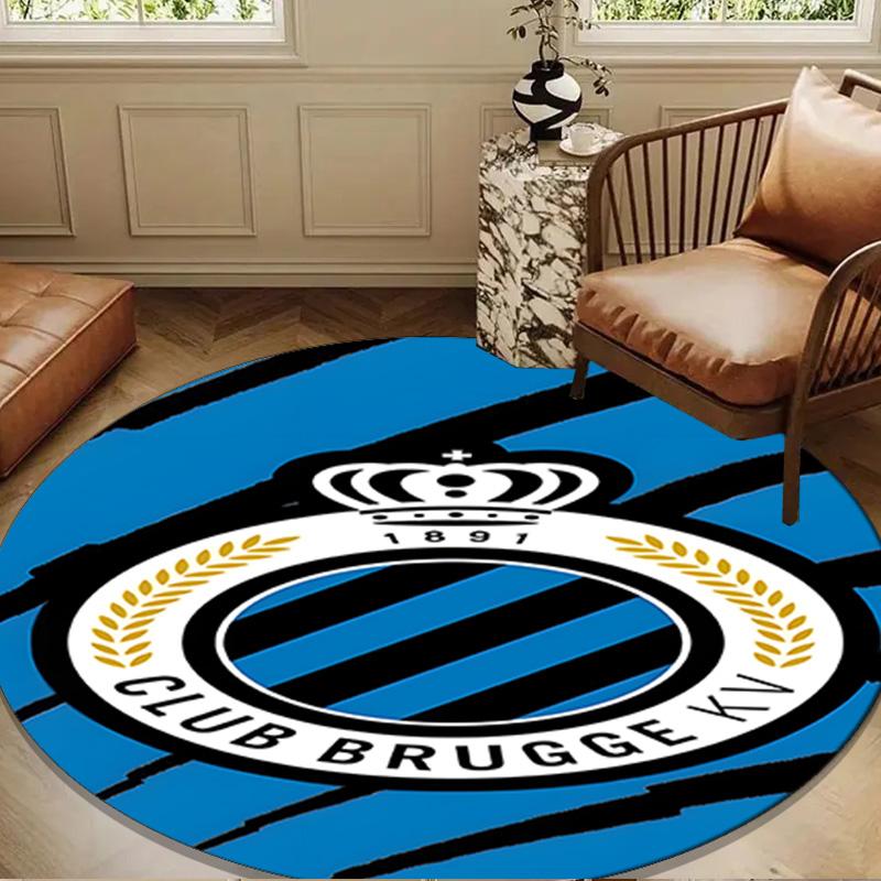 FC Brugge Crest Round mat Home Decor, Chair rug For livingroom,Bedroom, doormat home decor Birthday Gift Christmas Gifts