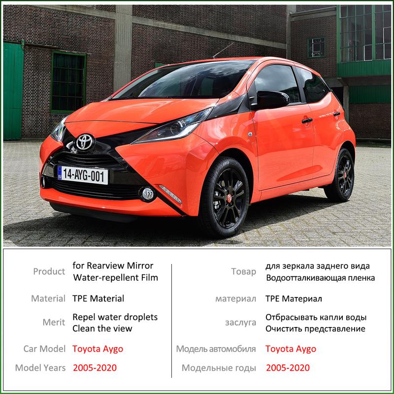 For Toyota Aygo 2005~ Full Cover Rearview Mirror Anti-Fog Films Rainproof Anti Fog Film Car Accessories 2013 2015 2017 2018