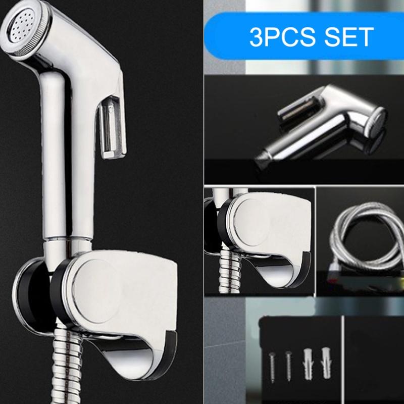 Chrome Bidet Shattaf Douche Spray Tap For Hygienic Toilet Cleaning