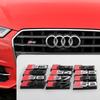 3D ABS Chrom Schwarz Logo S3 S4 S5 S6 S7 S8 Emblem Auto Frontgrill Abzeichen Aufkleber Für Auto Styling Modifikation Zubehör