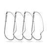 20pcs Weedless Barbed Fishing Hook Single Hook Carp Fishing Hook New Fly Hook