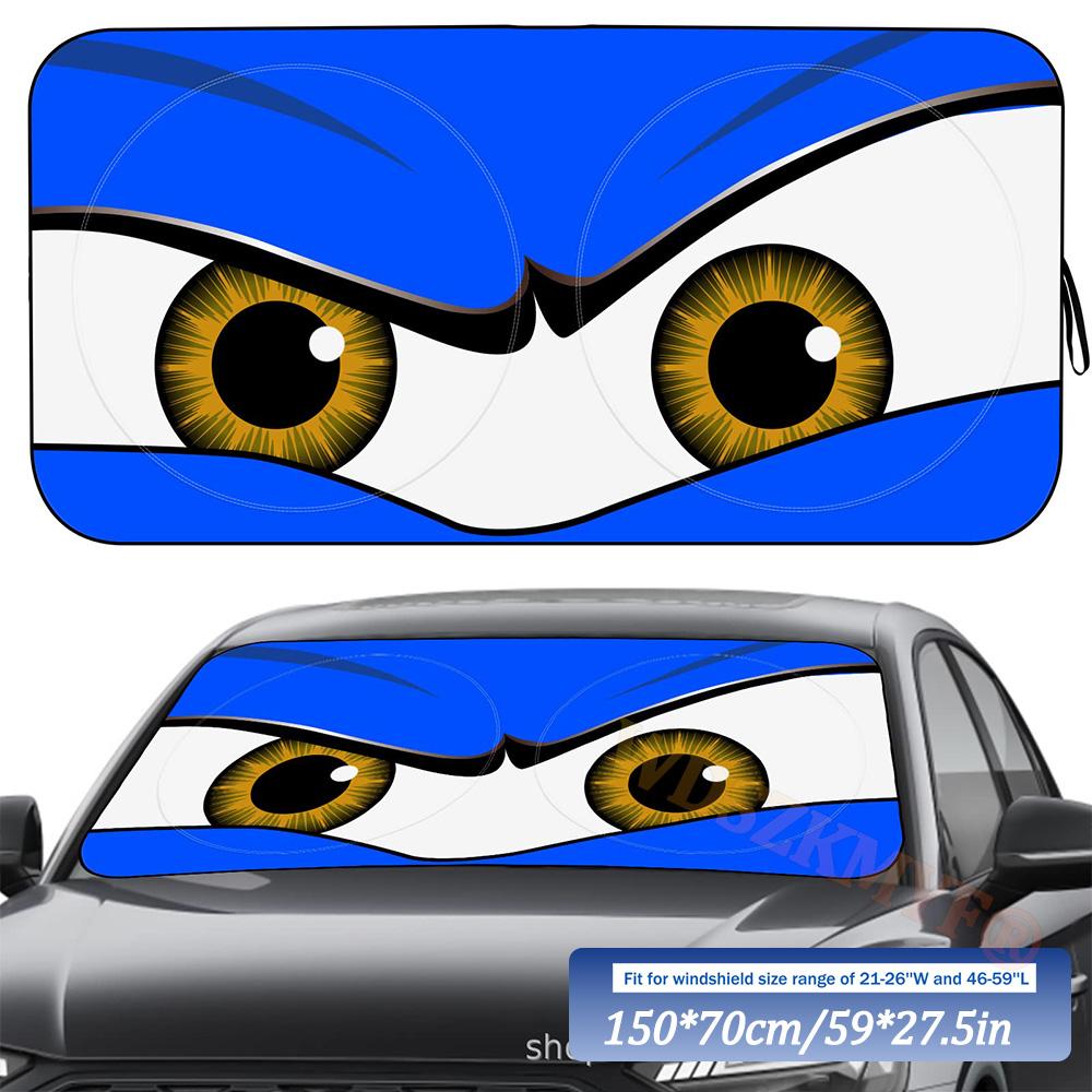 Devil's Eyes 70x150cm Cartoon Car SunShade Windscreen Front Window Visor Sun Visor Solar Protect Car Accessories