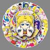 51-Piece Sailor Moon Anime Sticker Set for Luggage, Fridge, and Motorcycle Decoration