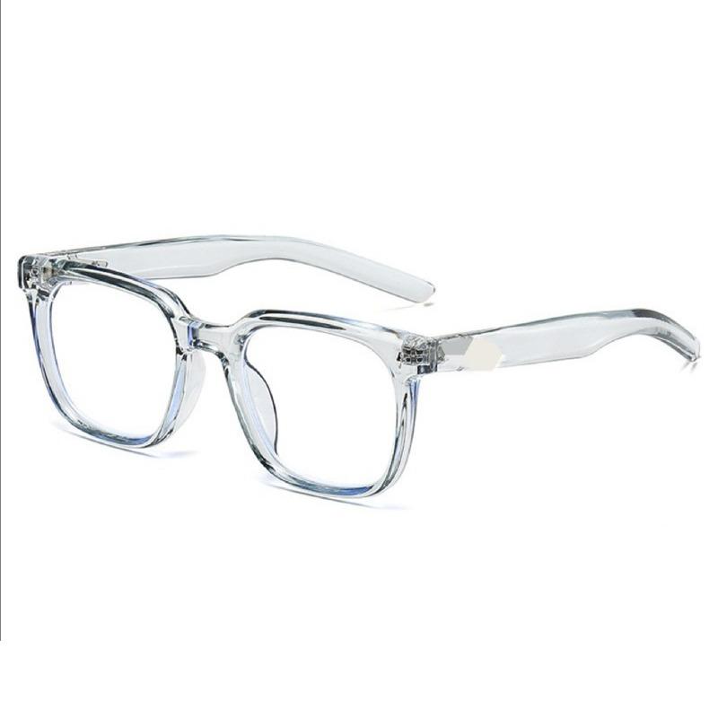 3Pcs Square Rivet Fashion Anti Blue Light Glasses For Daily Commute Fashion Glasses|Riveted Frame Design|Lightweight Eyewear