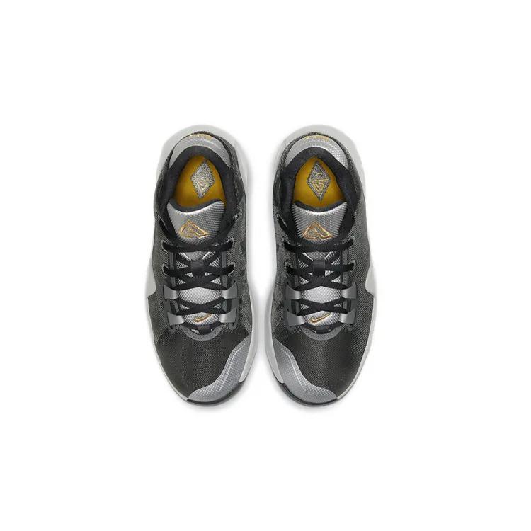Nike Zoom Freak 1 Grade School 'Smoke Grey' (Unisex) Smoke Grey / Metallic Silver / Metallic Gold Kids' Basketball Shoes BQ5633 050