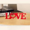 1pc 'LOVE' Letter Decor, Wooden Handicrafts, Sculptures,and Ornaments,Living Room, Bedroom Decorations, Wooden Party Decorations