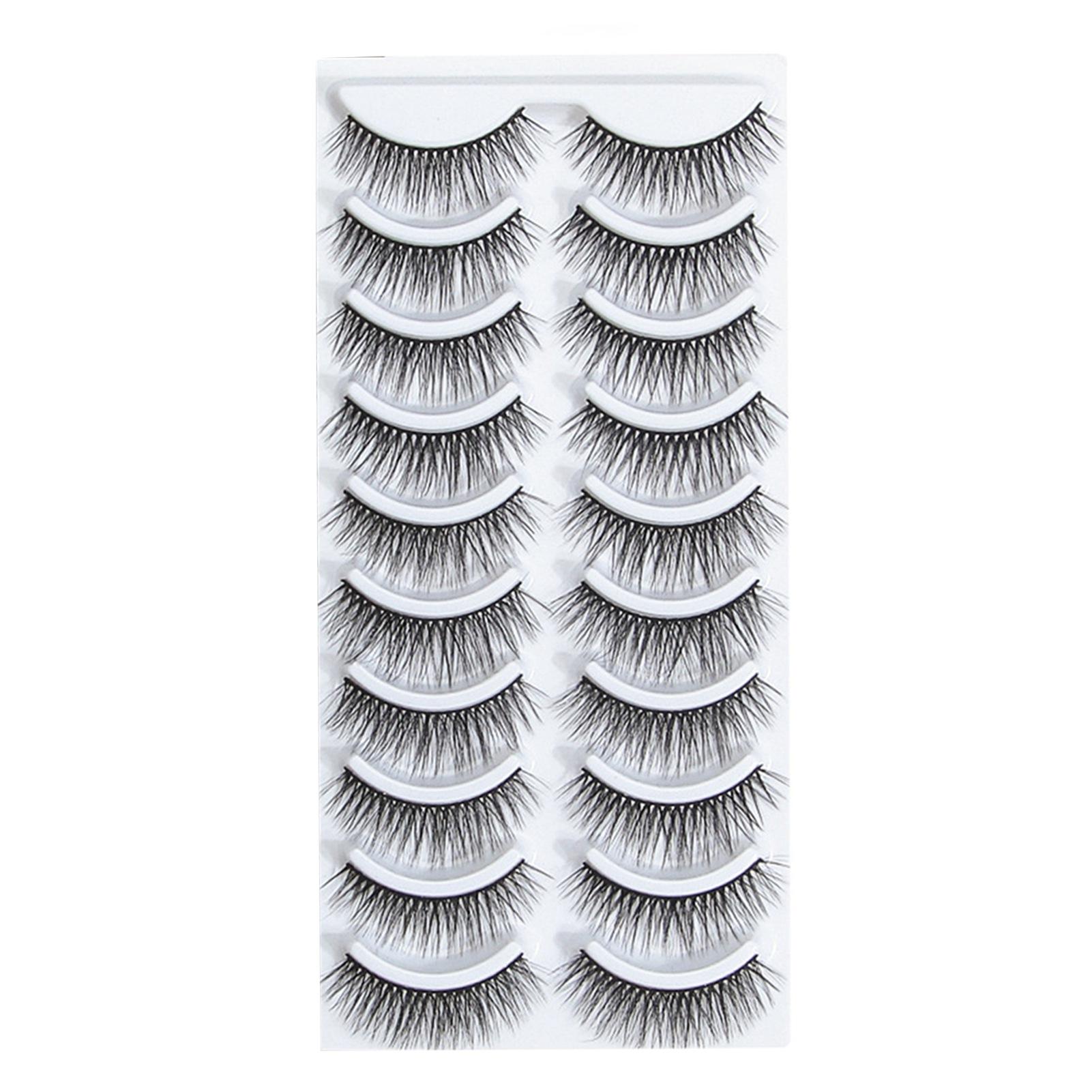 

10 пар накладных ресниц 3D самоклеющиеся мягкие реалистичные искусственные ресницы для косметики