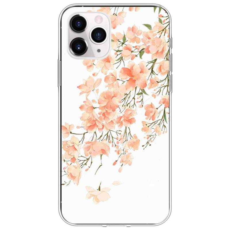 Watercolor Plants with Flowers Phone Case For iPhone 12 11Pro XS MAX XR 7 8 6 Plus 5 5S SE 12 Mini SE2