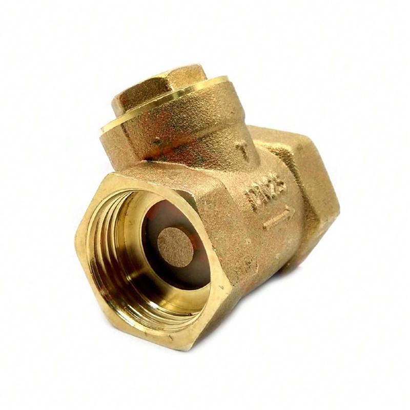 Brass Horizontal Non Return Forged Check Valve For Water Sanitary Fittings