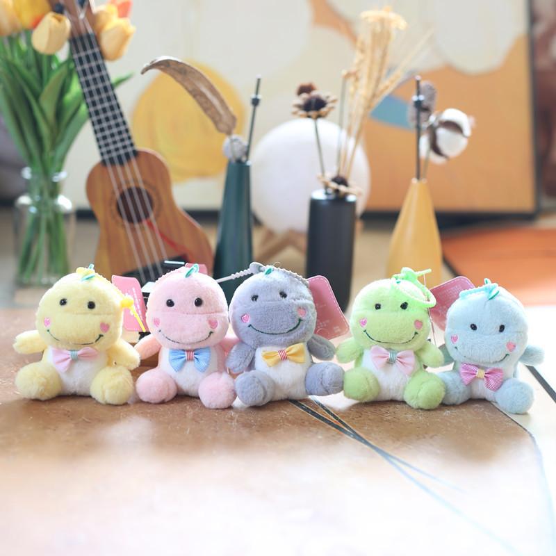 Cute Dinosaur Plush Keychain With Soft Short Pile For Kids And Collectors