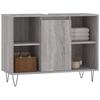 VidaXL Bathroom Cabinet Sonoma Grey 80x33x60 Cm Engineered Wood 831634