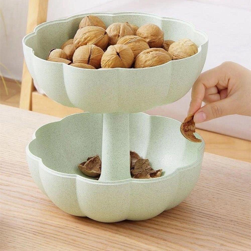 Vysoce kvalitní dvoupodlažní krabice na ovoce Vícevrstvá mřížková dělení Nádoby na skladování potravin