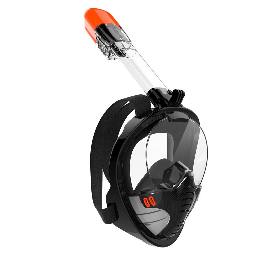 Silicone Diving and Snorkeling Set with GoPro-Compatible Swim Goggles
