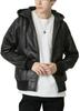 Arcade Genuine Leather Reproduction Lightweight Rider Double Rider Single Rider Size Black Men's Jacket, Leather, Outerwear, Spring/Autumn, Jacket,
