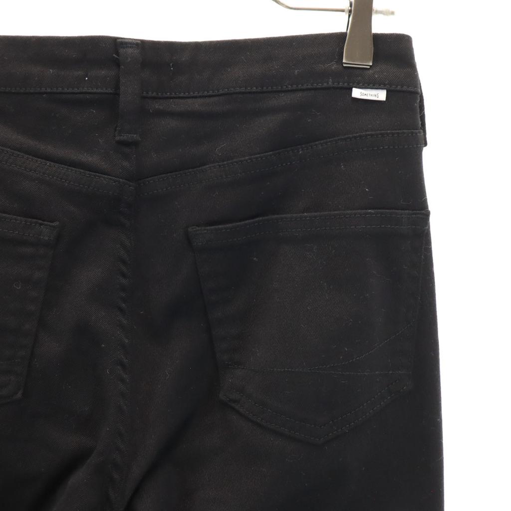 SOMETHING made in Japan COOL Capri pants S black stretch Women Used