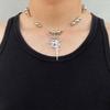 Thorn/Star Pendant Clavicle Chain Adjustable Length Neckchain Stainless Steel Women Choker Comfortable Wear Accessory