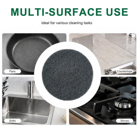 1/3/6/12Pcs Scouring Pad Stainless Steel Cookware Powerful Stain Removal Sponge High Performance Scrubber Pots Pans Kitchen Cleaning Tool