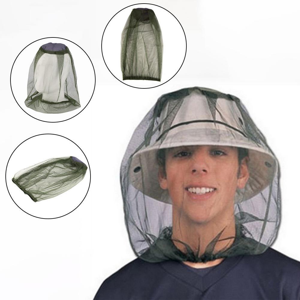 1PCS Breathable Sun Head Net Insect Proof Face Cover For Out Fishing Camping Hiking Mosquito Bee Protection Men Women Foldable
