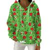Women's Fashion Casual Christmas Print Pullover Long-Sleeve Hooded Sweatshirt