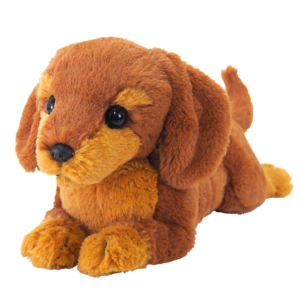 Sun Lemon Miniature Dachshund Plush Animal P-7672 Small Lap Dog 14x40x17cm Cute Dog