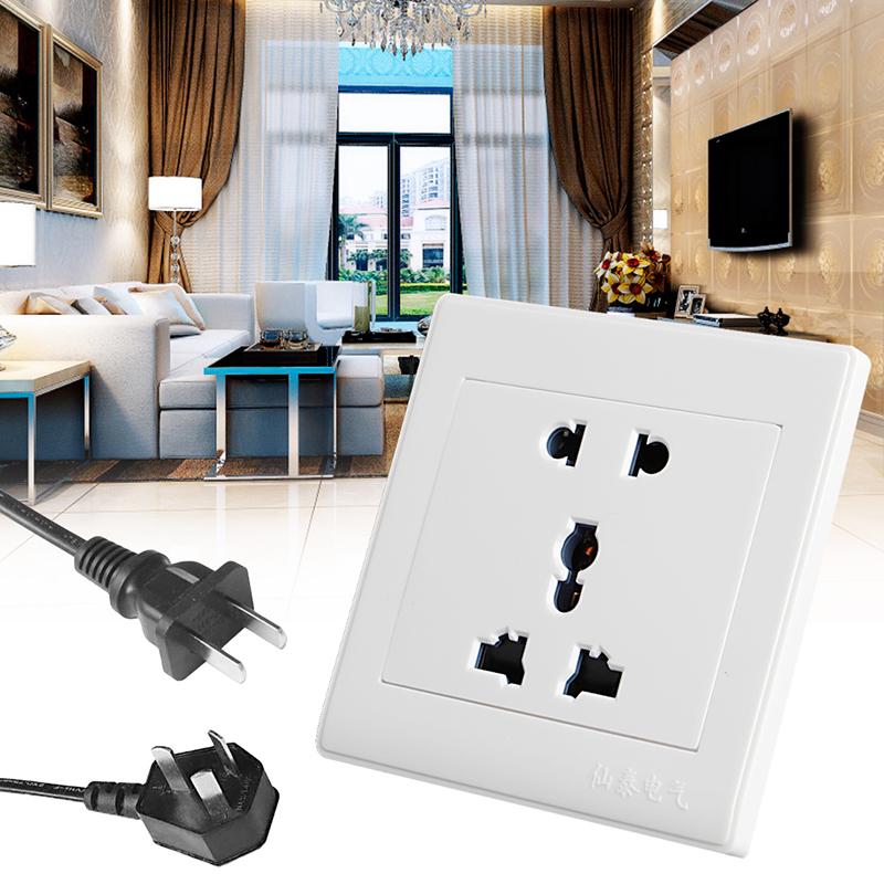 Cheap Universial 5 Hole Electric AC Power Outlet Panel Plate Wall ...