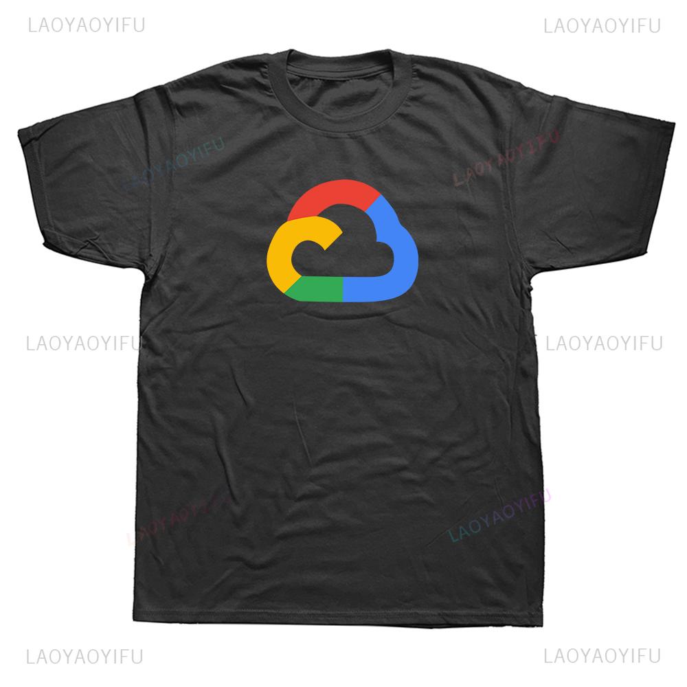 

Hot Sale Google Cloud Design Funny Men T Shirt Casual Fashion Streetwear Hip Hop Male Clothing Harajuku Summer Style Women Tees 4XL