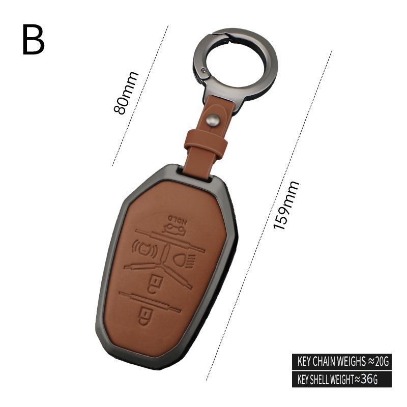 Genuine Leather Key Cover for SsangYong Motor Korando/Rexton Buckle