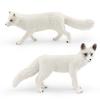 Realistic Polar Fox Model Set Four Variants Of Arctic Fox Figurines For Display And Collecting