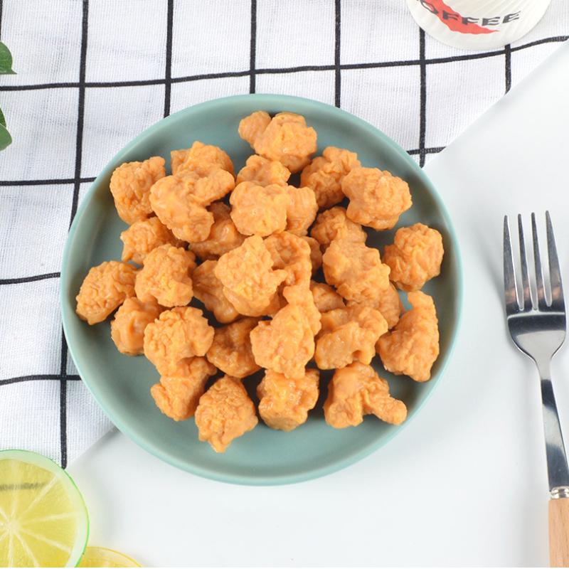 

10Pcs Fake Chicken Pieces 3Pcs Chicken Popcorn Kitchen Scene Food Snacks Model Simulation Accessories Home Decor Shooting Props 10Pcs