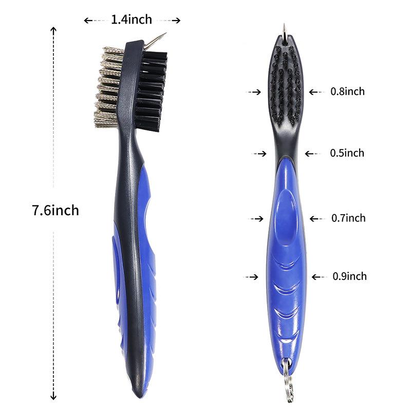 ABS Golf Club Heads Double Sided Brush Cleaning Brush Portable Golf Cleaning Products