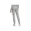 Adidas Essentials 3-Stripes Joggers Letter Print Drawstring Cuffed Casual Pants Women Joggers Gray EI0710
