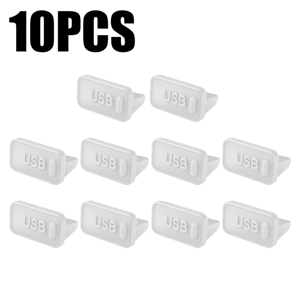 10-60 Stück Silikon-Staubstopfen für USB-A Ladeanschlusskappe Buchse Universal Staubdichte Anschluss-Schutzhüllen für PC Notebook Laptop