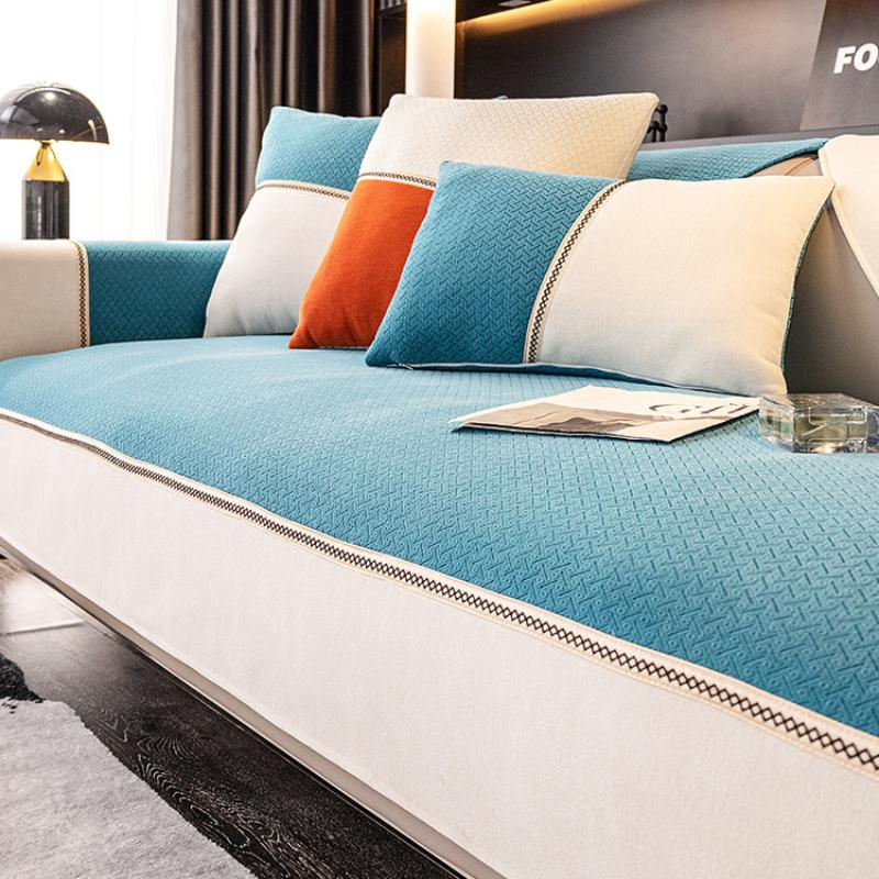 

Жаккардовая подушка для дивана, универсальная, современная, простая, чехол на спинку, противоскользящий чехол для дивана Neil, тканевый чехол для всех сезонов